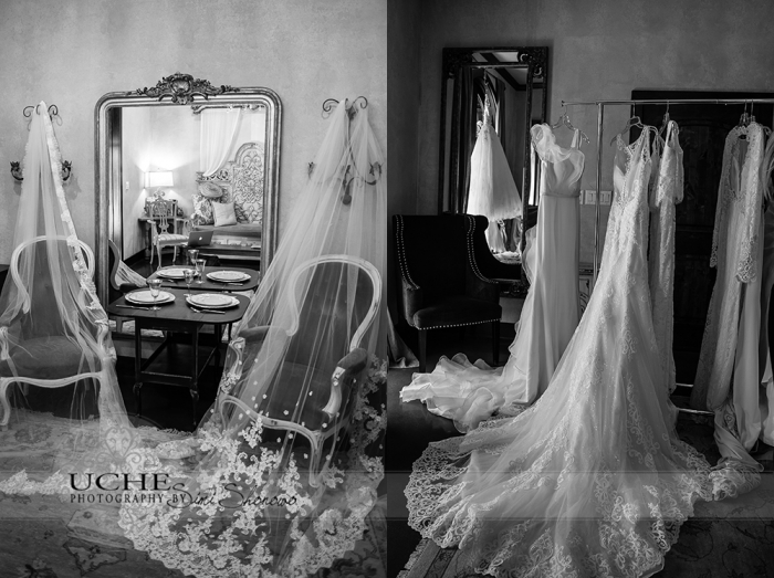 01_first sighting of A.Cherie couture veils and wedding dresses in bridal room at Ma Maison Wedding Venue trunk show