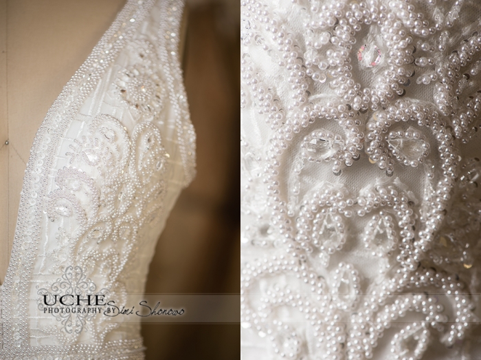 11_ballgown addition to A.Cherie couture custom wedding dress samples showing the bodice details as a section and closer up to see the beading stitching and other materials